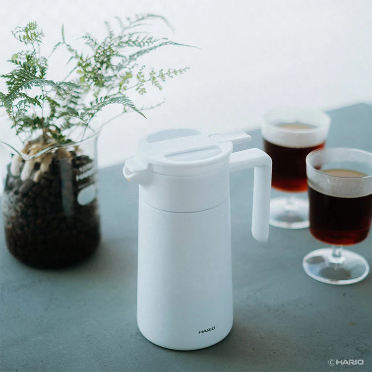 Double-Walled Thermal Pot With Ceramic Coating - 800ml (White) - Image 3