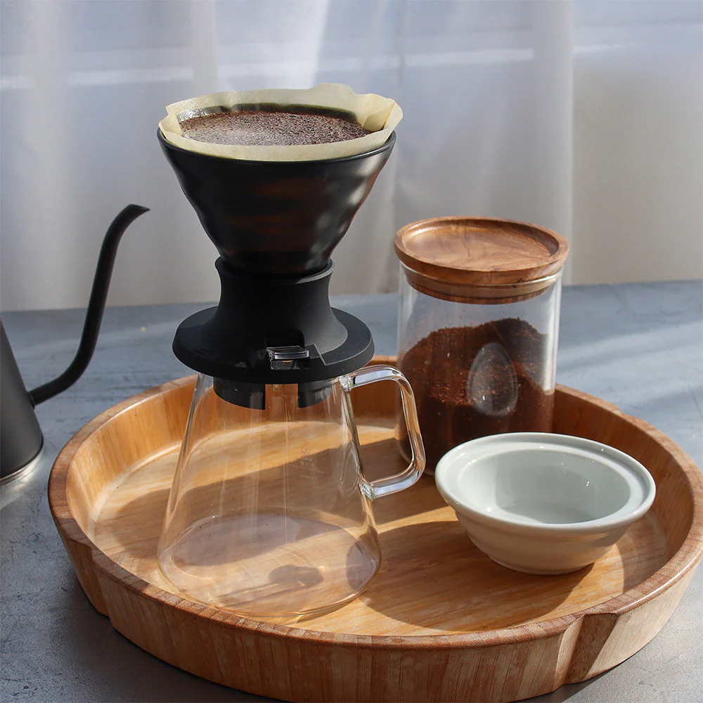 Hario Switch V60 Ceramic Immersion Dripper - Smokey Black (Size 02) - Image 4