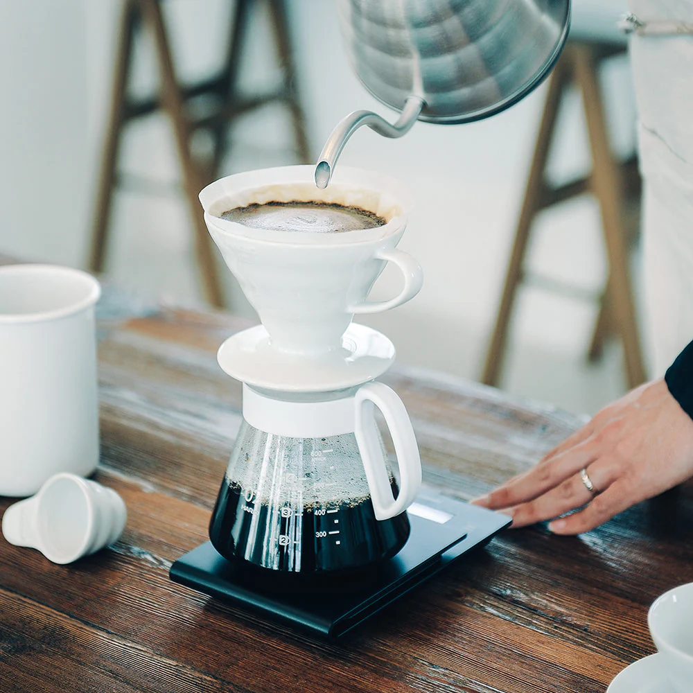 Hario V60 Ceramic Coffee Maker Kit Size 02 (White) - Image 5